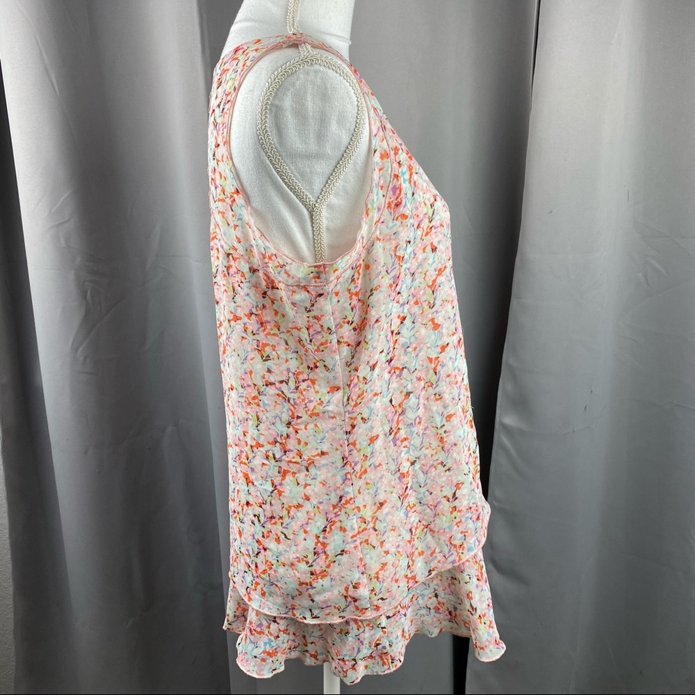 CAbi Floral Sleeveless Tiered Blouse B64 - Picture 5 of 14